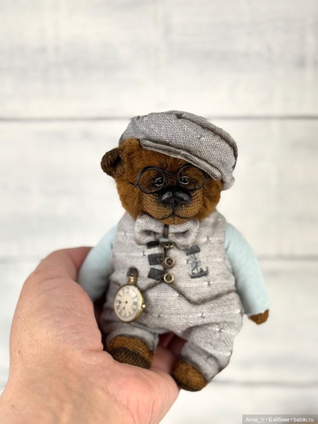 Тедди мишка Платон — Авторские мишки Тедди и друзья: фото (фото 3)