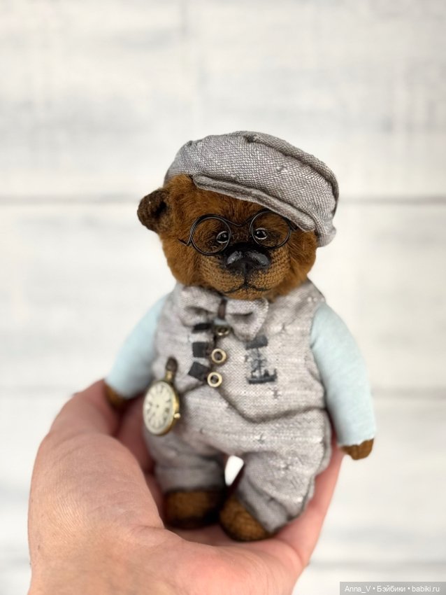 Тедди мишка Платон — Авторские мишки Тедди и друзья: фото (фото 4)