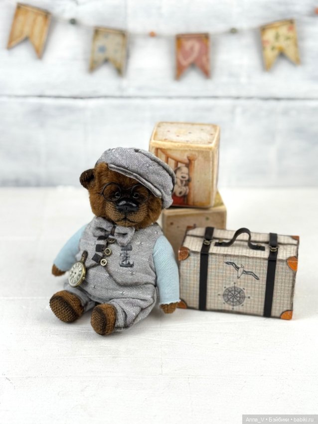 Тедди мишка Платон — Авторские мишки Тедди и друзья: фото (фото 6)