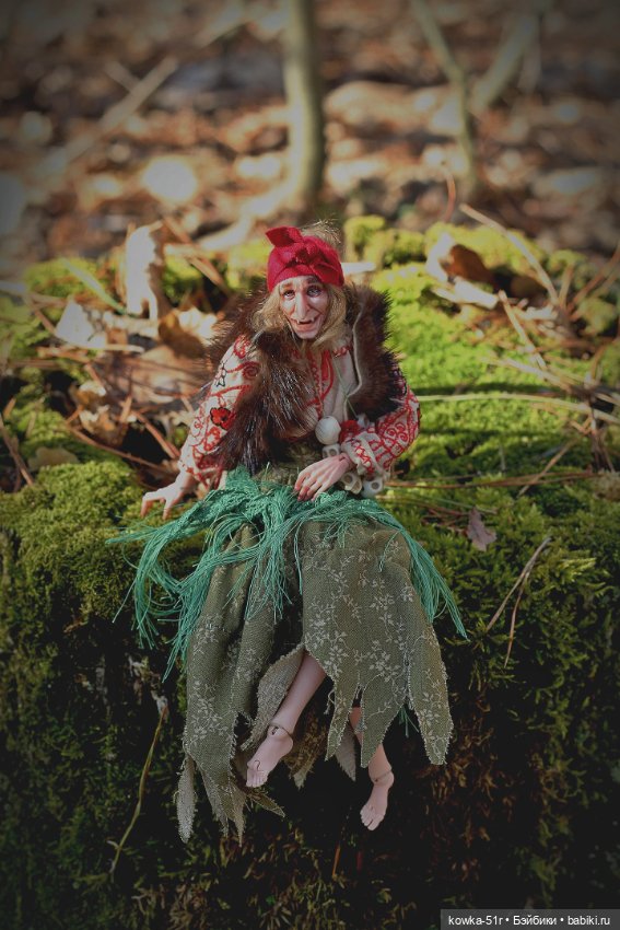 Бабуся Ягуся — Авторские шарнирные куклы своими руками: лепка (фото 5)