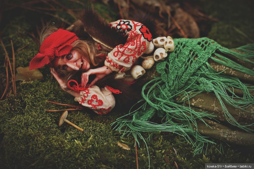 Бабуся Ягуся — Авторские шарнирные куклы своими руками: лепка (фото 4)