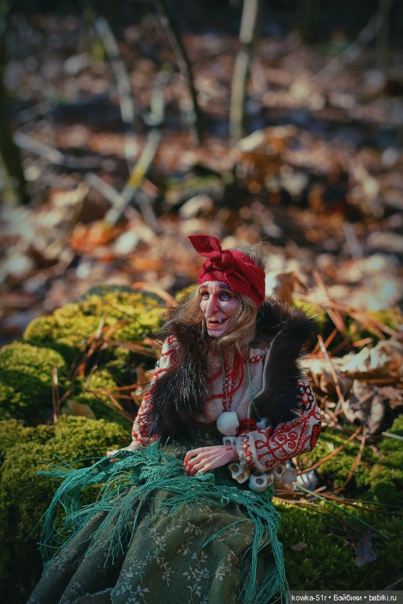 Бабуся Ягуся — Авторские шарнирные куклы своими руками: лепка (фото 2)