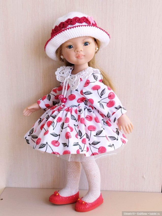 Комплект одежды для кукол паола рейна "Вишнёвое настроение" (фото 2)
