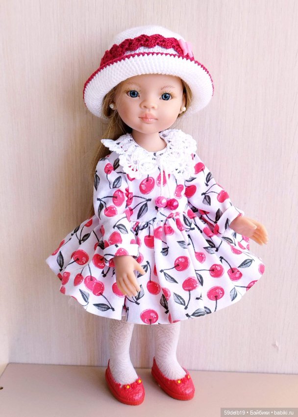 Комплект одежды для кукол паола рейна "Вишнёвое настроение" (фото 4)