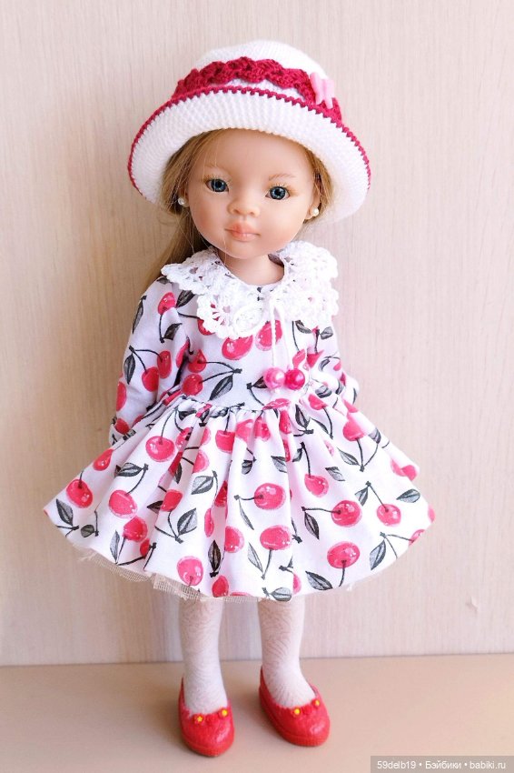 Комплект одежды для кукол паола рейна "Вишнёвое настроение" (фото 3)