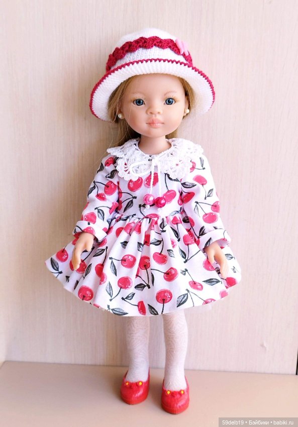 Комплект одежды для кукол паола рейна "Вишнёвое настроение" (фото 6)