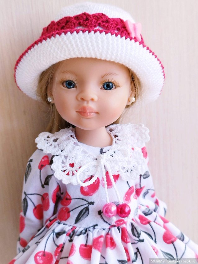 Комплект одежды для кукол паола рейна "Вишнёвое настроение" (фото 9)