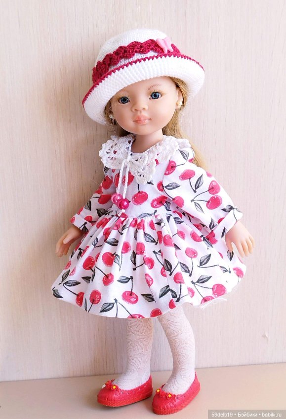 Комплект одежды для кукол паола рейна "Вишнёвое настроение" (фото 5)