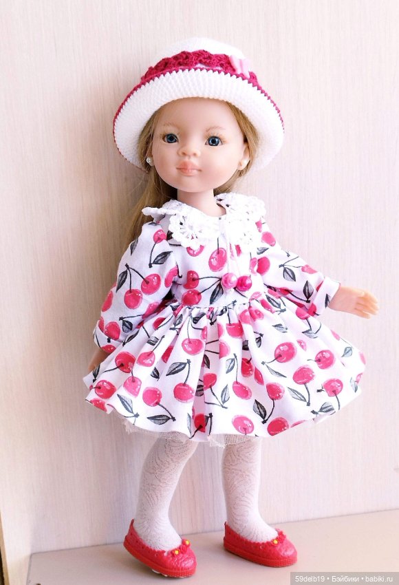 Комплект одежды для кукол паола рейна "Вишнёвое настроение" (фото 7)