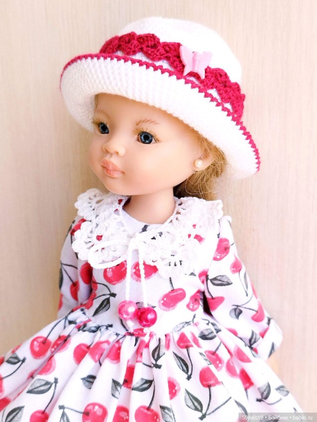 Комплект одежды для кукол паола рейна "Вишнёвое настроение" (фото 8)