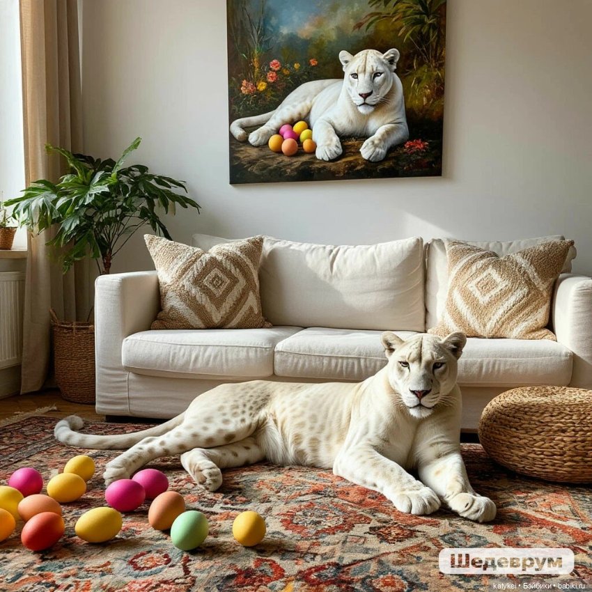 Пасха и пантеры — Рисование и арт: скетчи