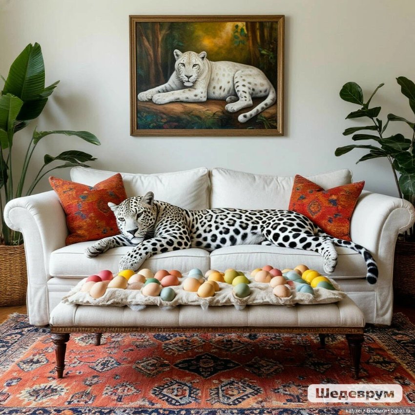 Пасха и пантеры — Рисование и арт: скетчи