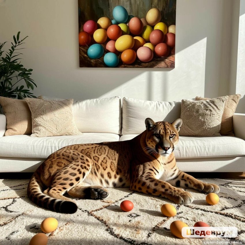 Пасха и пантеры — Рисование и арт: скетчи