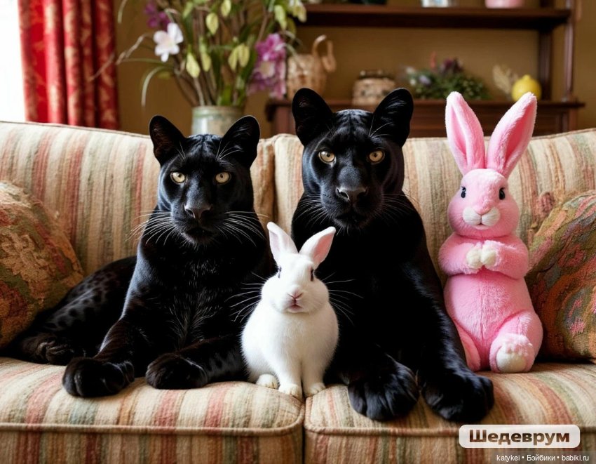 Пасха и пантеры — Рисование и арт: скетчи