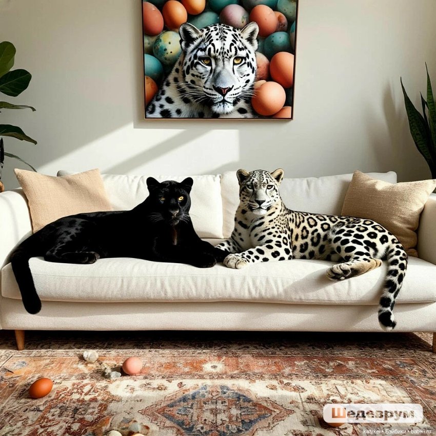 Пасха и пантеры — Рисование и арт: скетчи