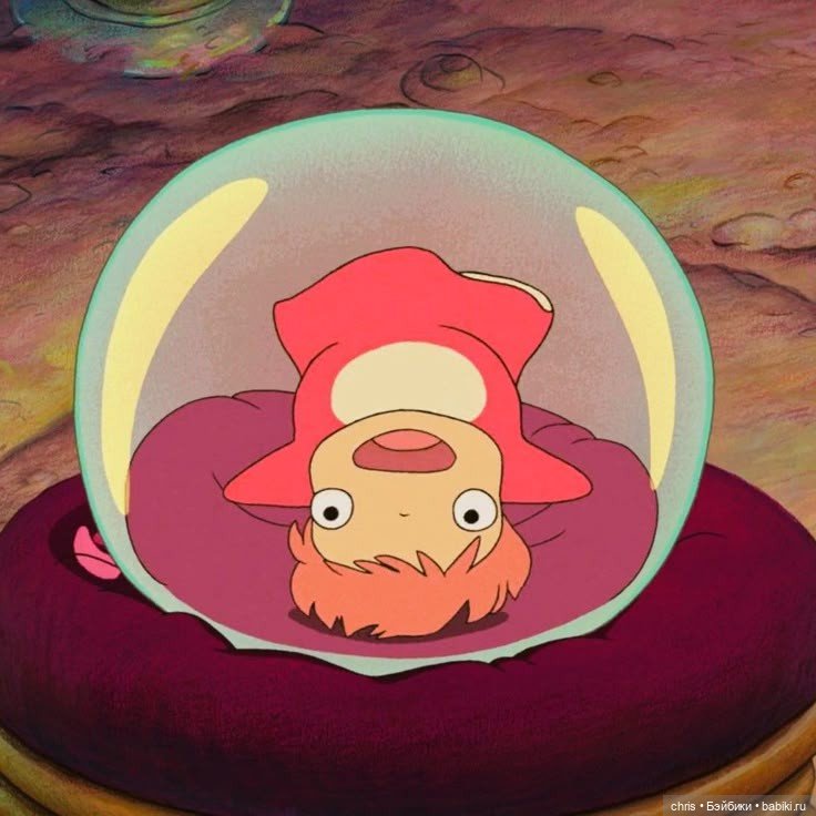 Персонажи по Вселенной Хаяо Миядзаки : Безликий бог и рыбка Поньо (фото 5)