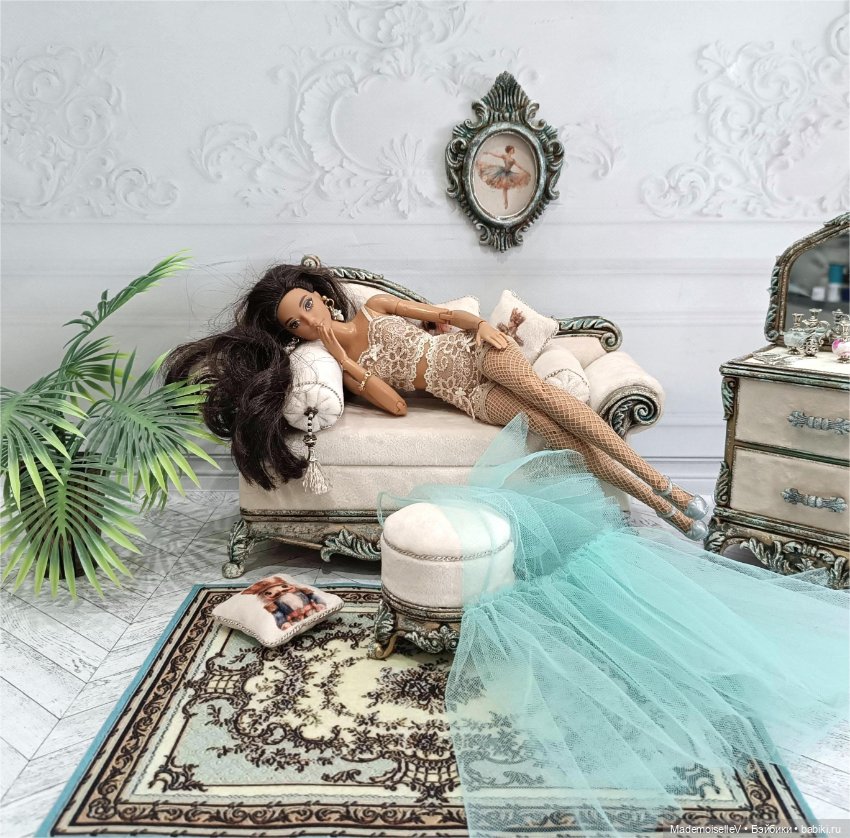 Будуар для Карлы — Мебель для кукол и домиков: фото