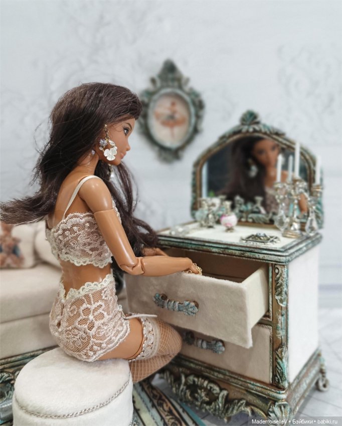 Будуар для Карлы — Мебель для кукол и домиков: фото