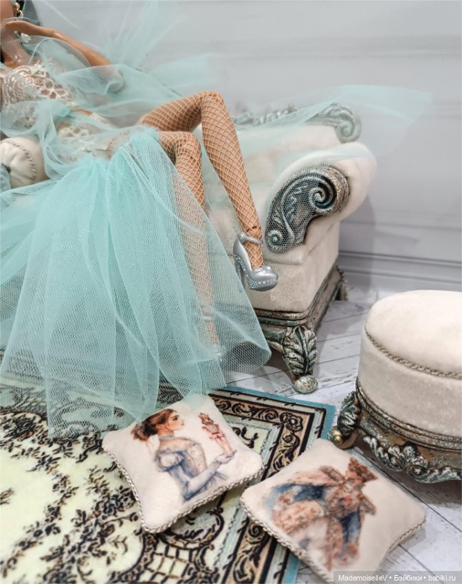 Будуар для Карлы — Мебель для кукол и домиков: фото