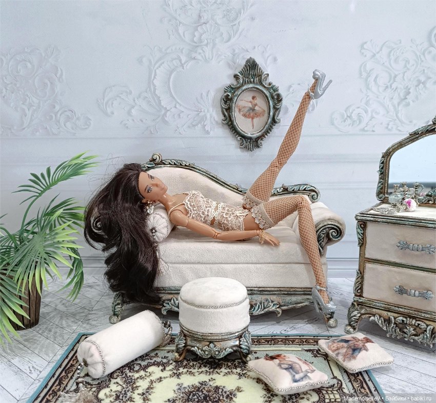Будуар для Карлы — Мебель для кукол и домиков: фото