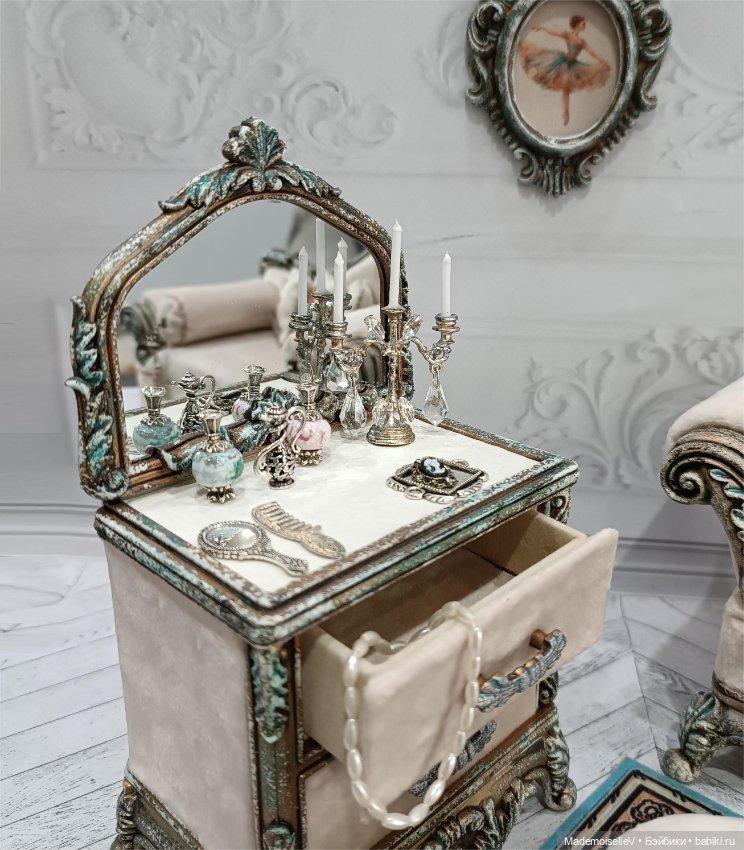 Будуар для Карлы — Мебель для кукол и домиков: фото