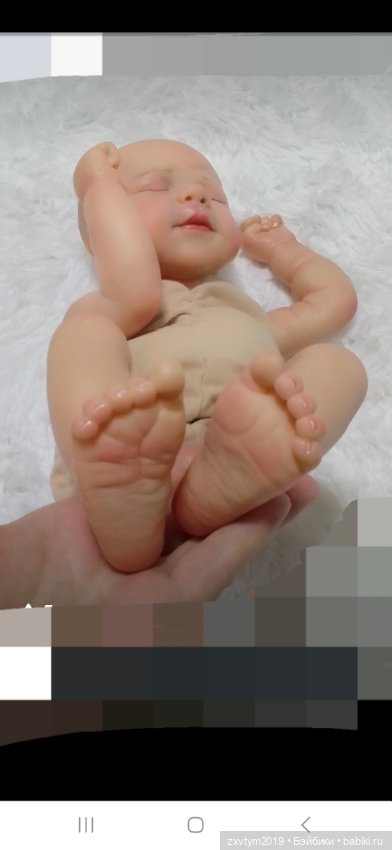 Кукла реборн из Китая,роспись какими красками (фото 4)