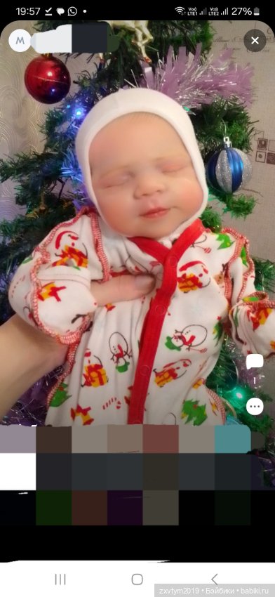 Кукла реборн из Китая,роспись какими красками (фото 7)