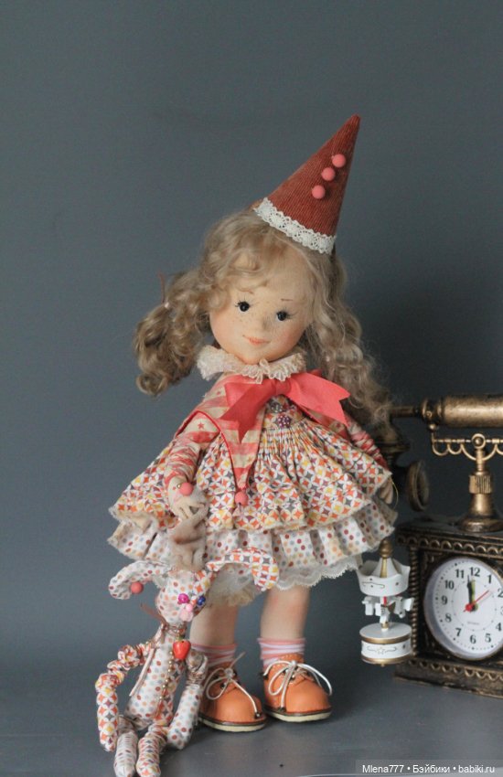 Бетти клоунесса — Авторские текстильные куклы: Вальдорфские (фото 5)