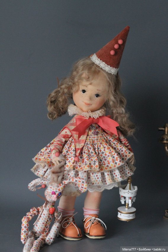 Бетти клоунесса — Авторские текстильные куклы: Вальдорфские