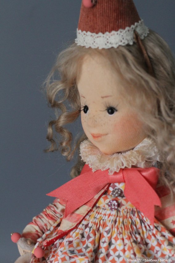 Бетти клоунесса — Авторские текстильные куклы: Вальдорфские (фото 7)