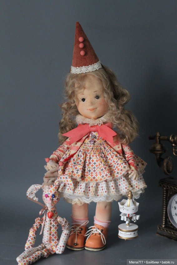 Бетти клоунесса — Авторские текстильные куклы: Вальдорфские (фото 3)