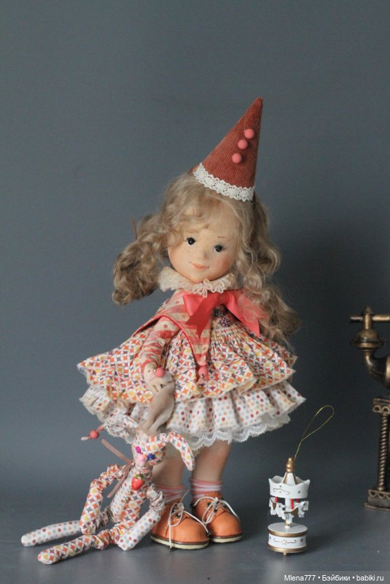 Бетти клоунесса — Авторские текстильные куклы: Вальдорфские (фото 6)