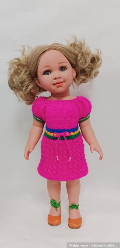 Малиновое платье — Одежда и обувь для кукол своими руками: фото (фото 5)
