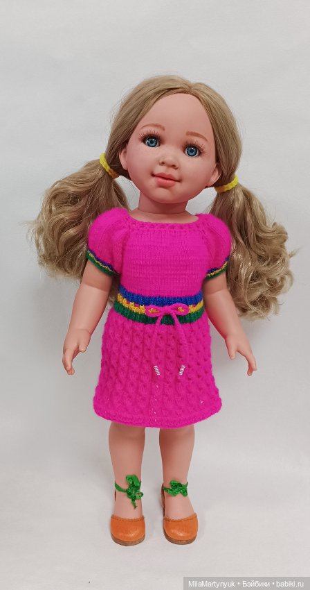 Малиновое платье — Одежда и обувь для кукол своими руками: фото (фото 2)