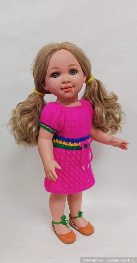 Малиновое платье — Одежда и обувь для кукол своими руками: фото (фото 7)