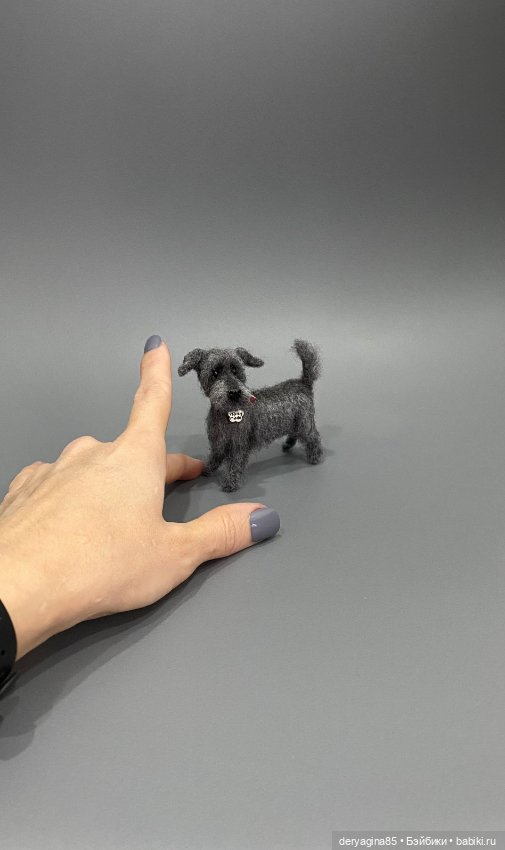 Дворняга — Валяные игрушки из шерсти: сухое валяние