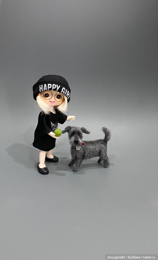 Дворняга — Валяные игрушки из шерсти: сухое валяние