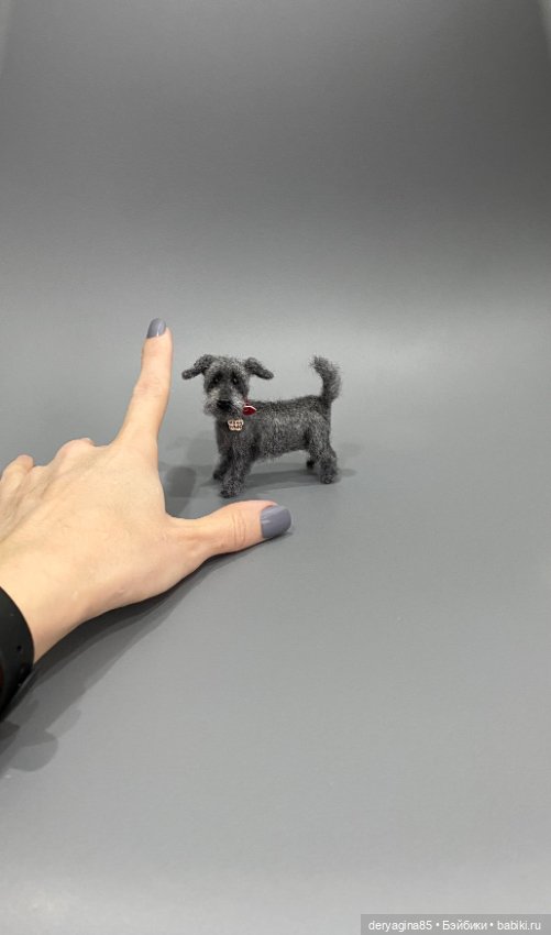 Дворняга — Валяные игрушки из шерсти: сухое валяние