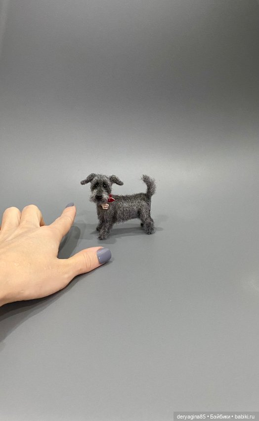 Дворняга — Валяные игрушки из шерсти: сухое валяние