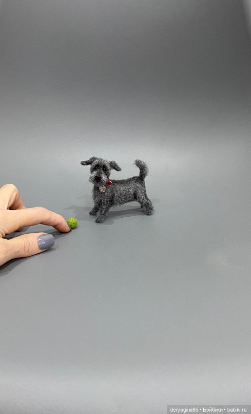 Дворняга — Валяные игрушки из шерсти: сухое валяние (фото 4)