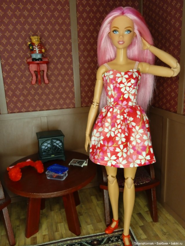 Ателье для кукол "Мышкин дом". Сарафаны из ситца (фото 5)