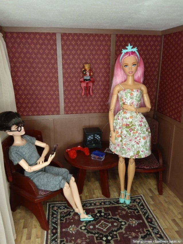 Ателье для кукол "Мышкин дом". Сарафаны из ситца (фото 10)