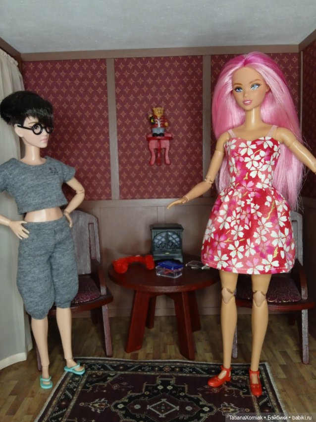 Ателье для кукол "Мышкин дом". Сарафаны из ситца (фото 4)