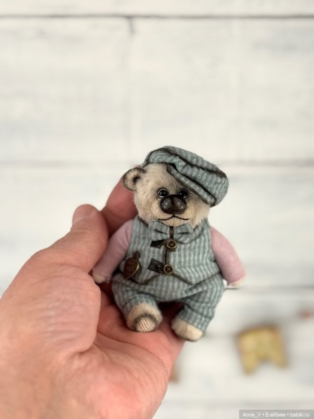 Тедди мишка Тихон — Авторские мишки Тедди и друзья: фото (фото 3)