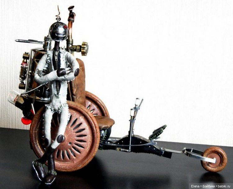Стимпанк от Машинариуса — Авторские игрушки из разных материалов: синельная проволока