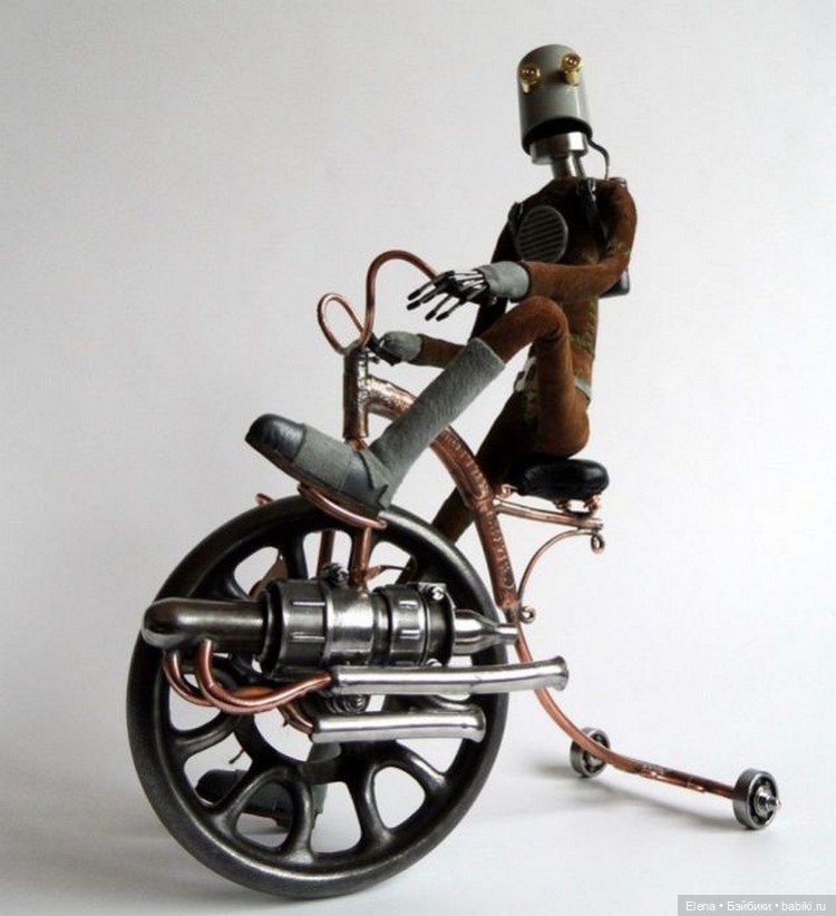 Стимпанк от Машинариуса — Авторские игрушки из разных материалов: синельная проволока