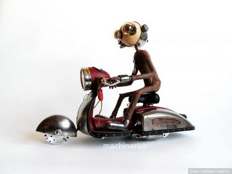 Стимпанк от Машинариуса — Авторские игрушки из разных материалов: синельная проволока