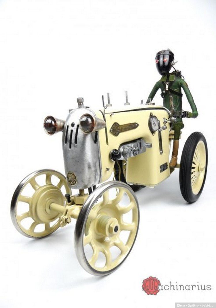 Стимпанк от Машинариуса — Авторские игрушки из разных материалов: синельная проволока