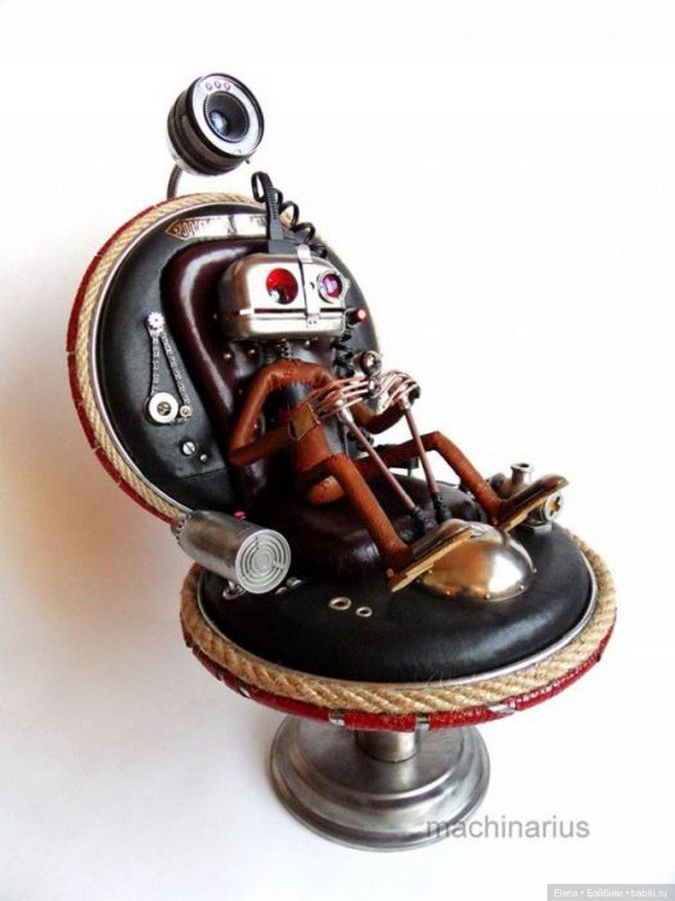 Стимпанк от Машинариуса — Авторские игрушки из разных материалов: синельная проволока
