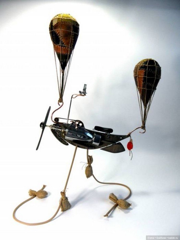 Стимпанк от Машинариуса — Авторские игрушки из разных материалов: синельная проволока